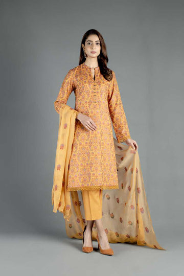 Bareeze Blue Bell Bnl1151 Mustard Collection 2021